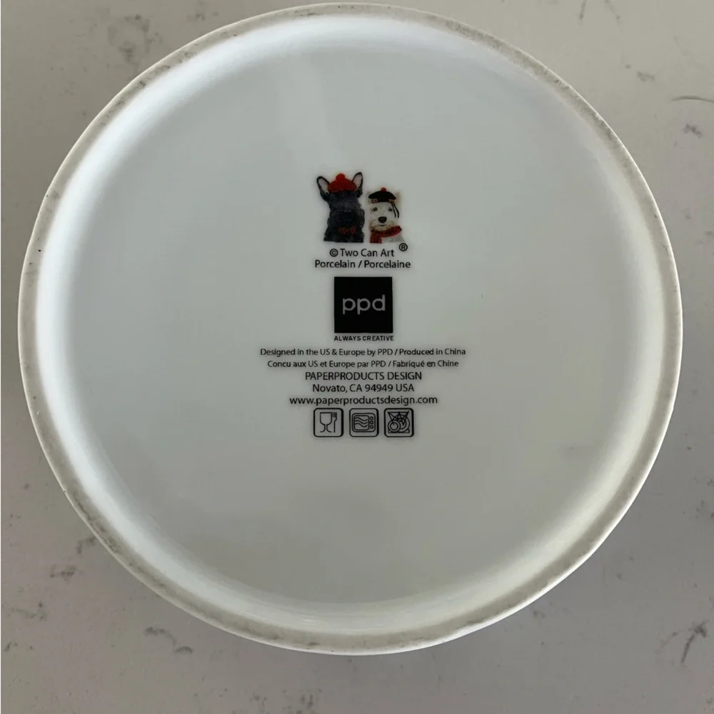 ADORABLE dog bowl